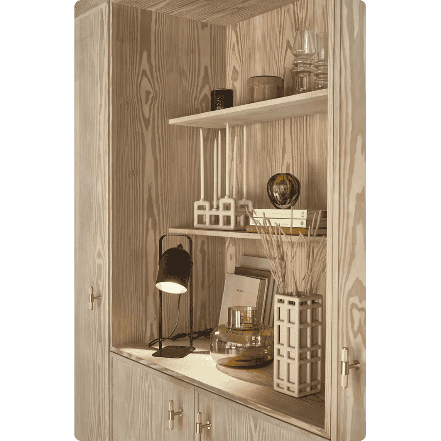 Villa Collection Nesvik Bordlampe 18 x 12,7 x 45 cm Sort